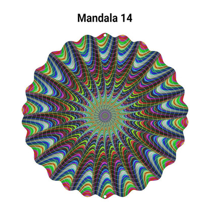 3D färgglada roterande vindspel prydnad