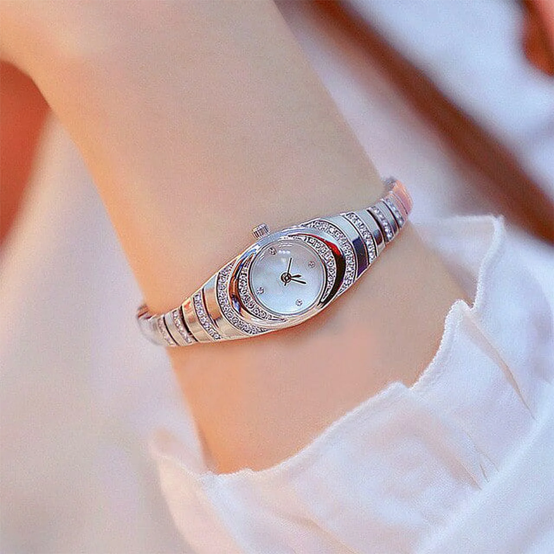 💎Damklockor med kristallarmband⌚⌛