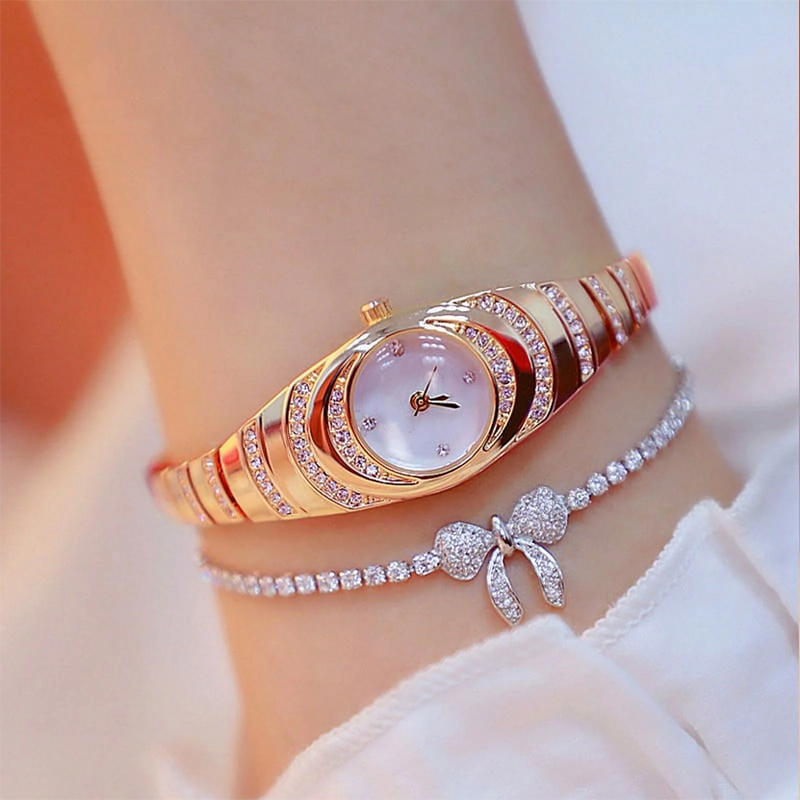 💎Damklockor med kristallarmband⌚⌛